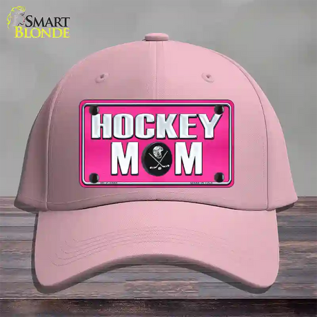 Hockey Mom Novelty License Plate Hat Cotton / Pink