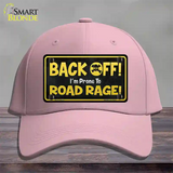 Back Off Road Rage Novelty License Plate Hat Cotton / Pink