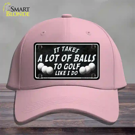 A Lot Of Balls Novelty License Plate Hat Cotton / Pink