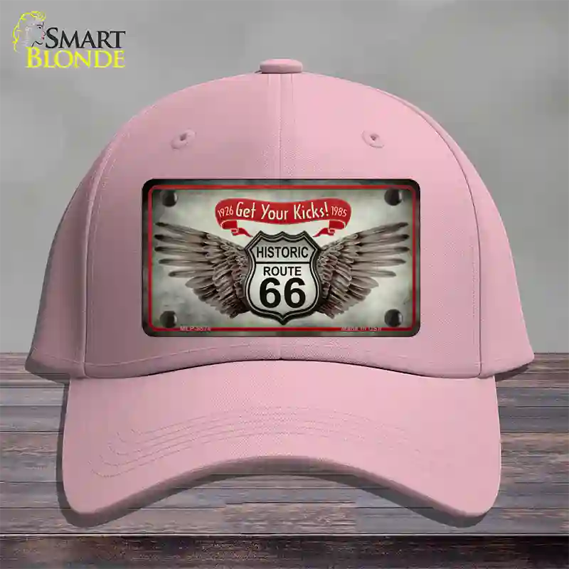 Get Your Kicks Novelty License Plate Hat Cotton / Pink