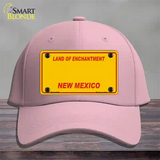 New Mexico Yellow Novelty License Plate Hat Cotton / Pink