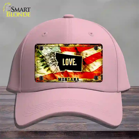 Montana Love Novelty License Plate Hat Cotton / Pink