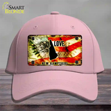 New Hampshire Love Novelty License Plate Hat Cotton / Pink