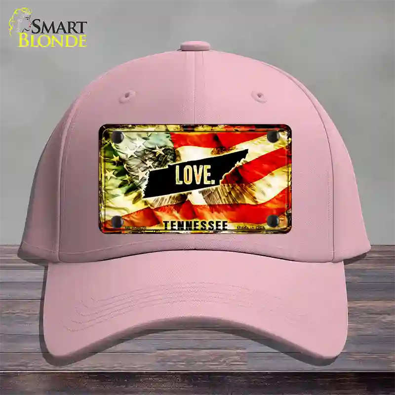 Tennessee Love Novelty License Plate Hat Cotton / Pink