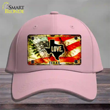 Texas Love Novelty License Plate Hat Cotton / Pink