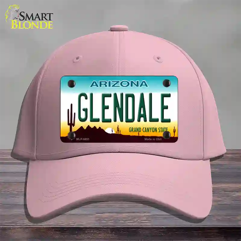 Glendale Arizona Novelty License Plate Hat Cotton / Pink