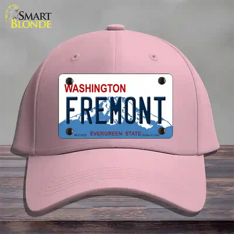 Fremont Washington Novelty License Plate Hat Cotton / Pink