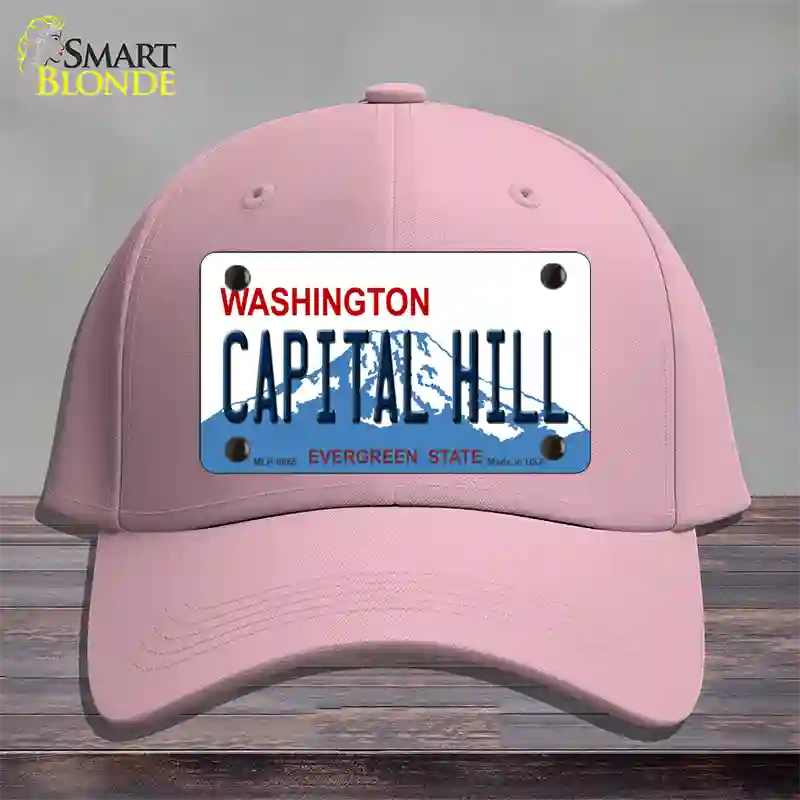 Capital Hill Washington Novelty License Plate Hat Cotton / Pink