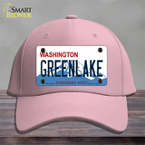 Greenlake Washington Novelty License Plate Hat Cotton / Pink