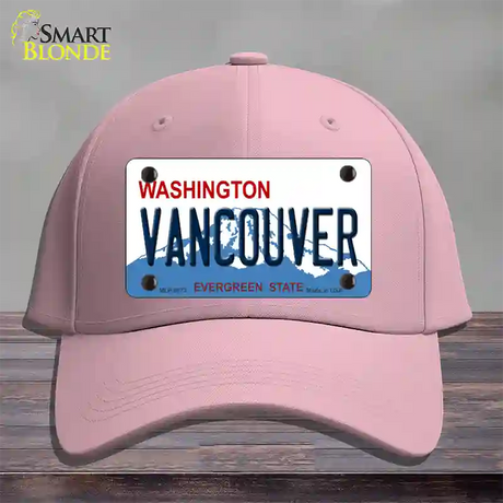 Vancouver Washington Novelty License Plate Hat Cotton / Pink