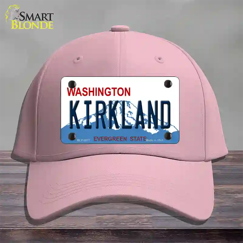 Kirkland Washington Novelty License Plate Hat Cotton / Pink