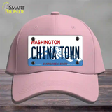 China Town Washington Novelty License Plate Hat Cotton / Pink