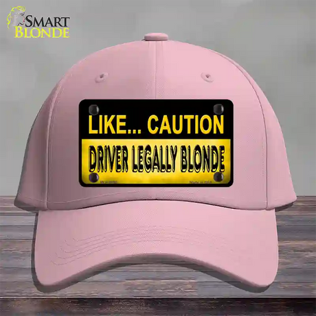 Driver Legally Blonde Novelty License Plate Hat Cotton / Pink