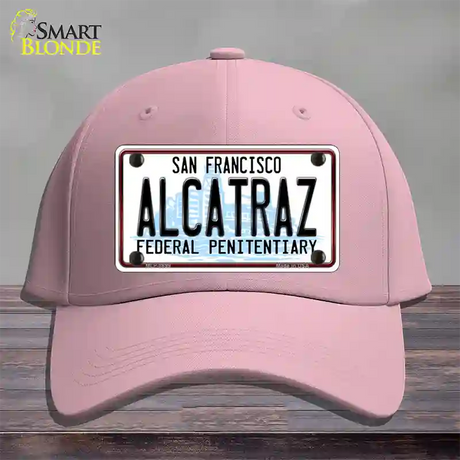 Alcatraz Novelty License Plate Hat Cotton / Pink