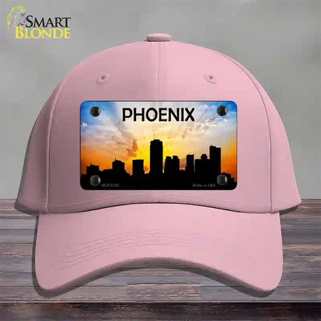 Phoenix Silhouette Novelty License Plate Hat Cotton / Pink