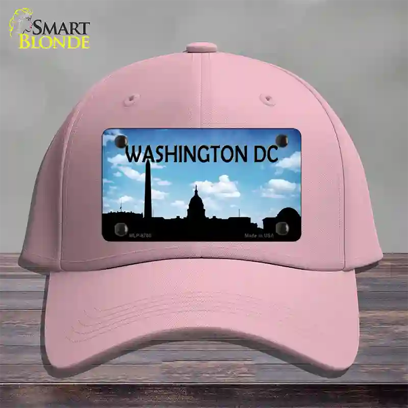 Washington DC Silhouette Novelty License Plate Hat Cotton / Pink