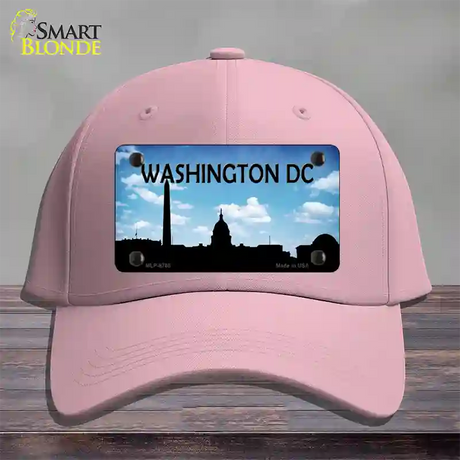 Washington DC Silhouette Novelty License Plate Hat Cotton / Pink