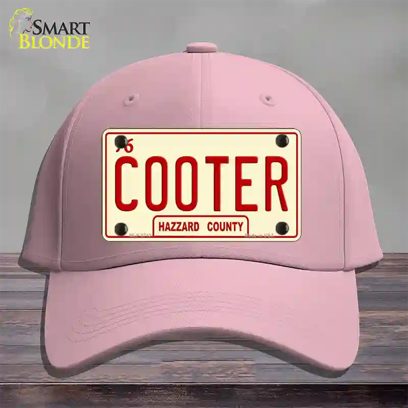 Cooter Novelty License Plate Hat Cotton / Pink