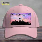 Seattle Silhouette Novelty License Plate Hat Cotton / Pink