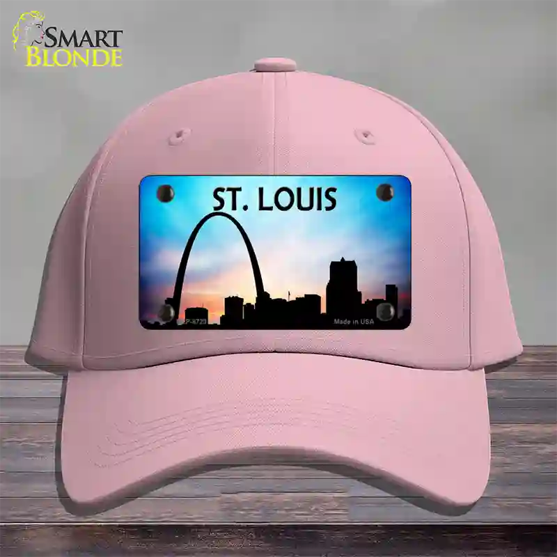 St Louis Silhouette Novelty License Plate Hat Cotton / Pink