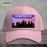 Philadelphia Silhouette Novelty License Plate Hat Cotton / Pink