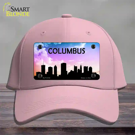 Columbus Silhouette Novelty License Plate Hat Cotton / Pink