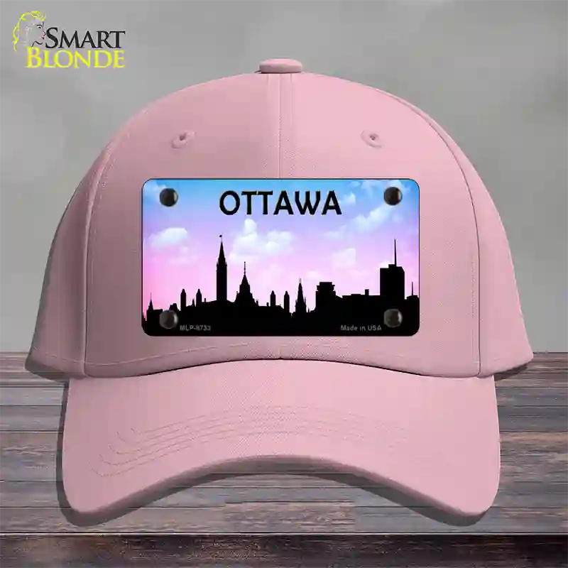 Ottawa Silhouette Novelty License Plate Hat Cotton / Pink