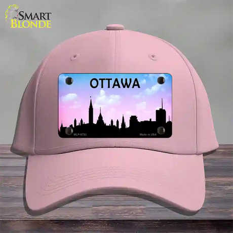 Ottawa Silhouette Novelty License Plate Hat Cotton / Pink