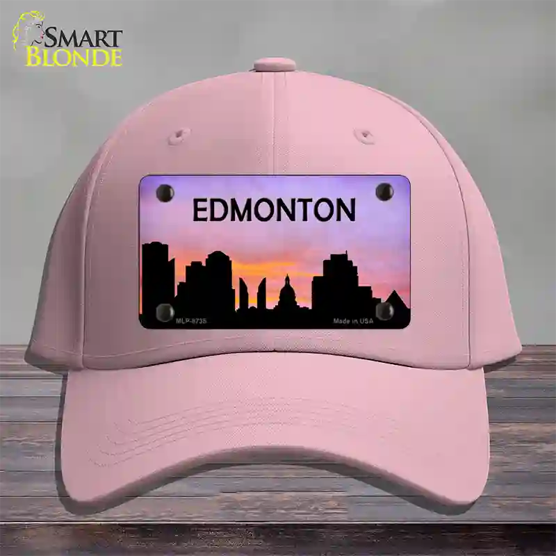 Edmonton Silhouette Novelty License Plate Hat Cotton / Pink