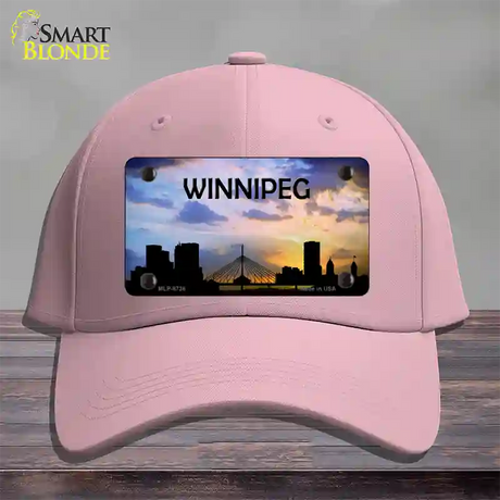 Winnipeg Silhouette Novelty License Plate Hat Cotton / Pink