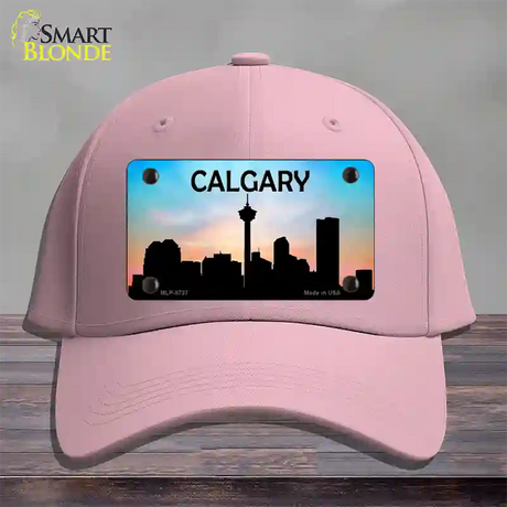 Calgary Silhouette Novelty License Plate Hat Cotton / Pink