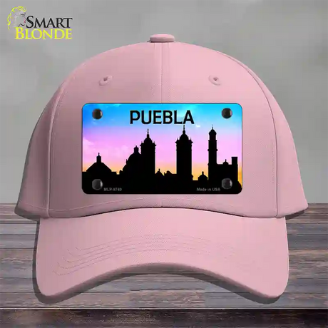 Puebla Silhouette Novelty License Plate Hat Cotton / Pink