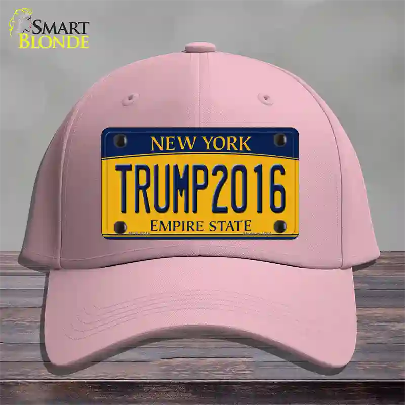 Trump 2016 Novelty License Plate Hat Cotton / Pink