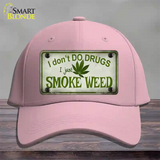 I Dont Do Drugs Novelty License Plate Hat Cotton / Pink