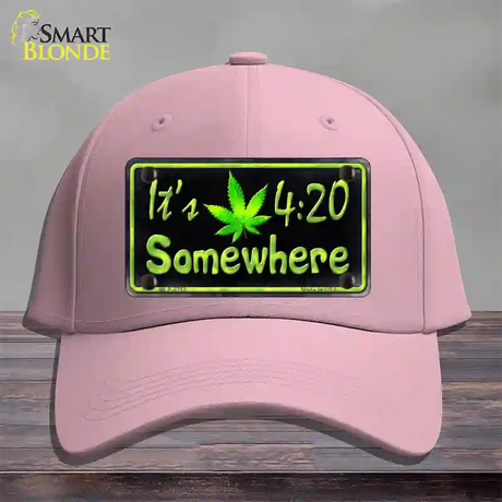 Its 4:20 Novelty License Plate Hat Cotton / Pink