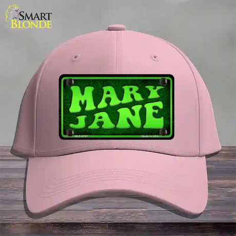 Mary Jane Novelty License Plate Hat Cotton / Pink