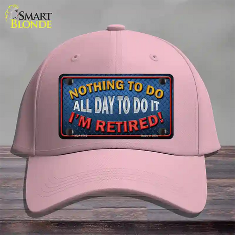 Nothing To Do Novelty License Plate Hat Cotton / Pink