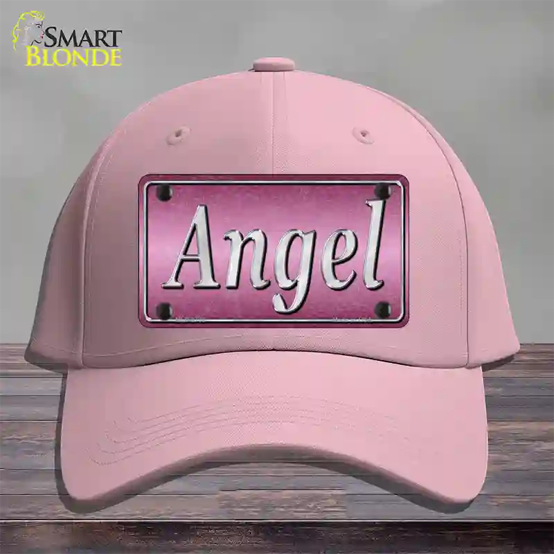 Angel Pink Novelty License Plate Hat Cotton / Pink