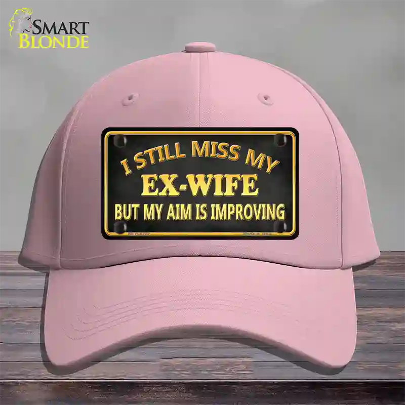 Ex Wife Novelty License Plate Hat Cotton / Pink