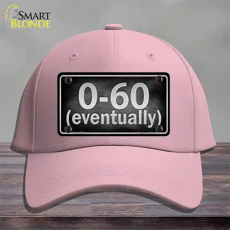 0 To 60 Novelty License Plate Hat Cotton / Pink