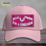 Bitch Please Novelty License Plate Hat Cotton / Pink