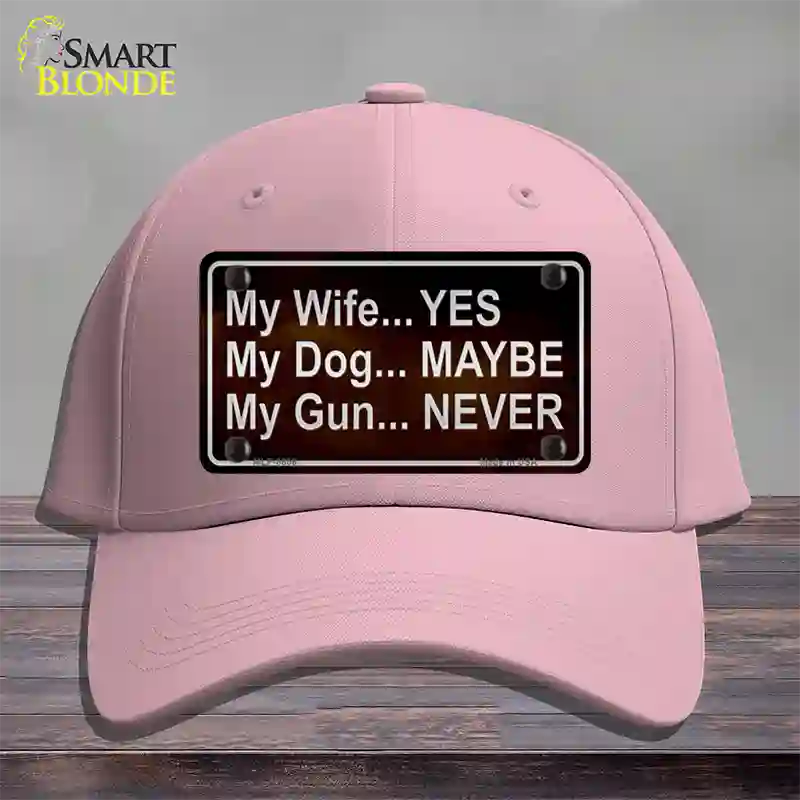 My Gun Novelty License Plate Hat Cotton / Pink