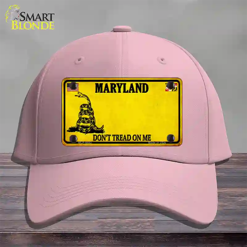 Maryland Dont Tread On Me Novelty License Plate Hat Cotton / Pink