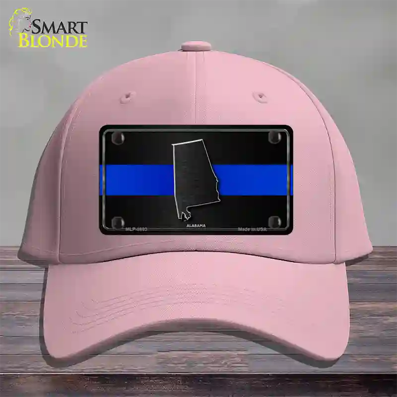 Alabama Thin Blue Line Novelty License Plate Hat Cotton / Pink