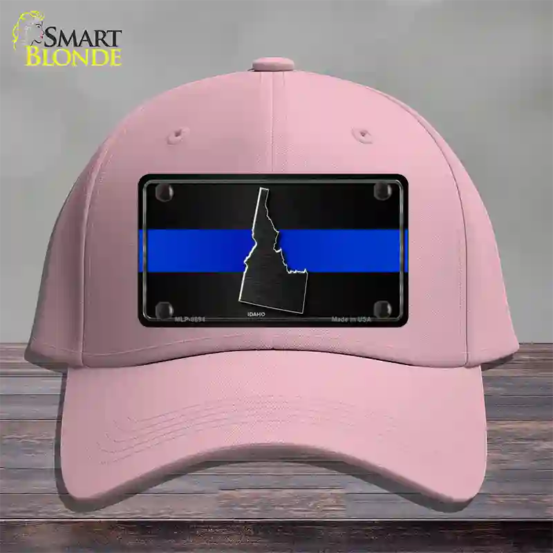 Idaho Thin Blue Line Novelty License Plate Hat Cotton / Pink