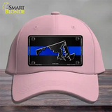 Maryland Thin Blue Line Novelty License Plate Hat Cotton / Pink