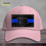 Nebraska Thin Blue Line Novelty License Plate Hat Cotton / Pink