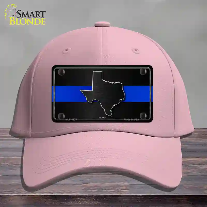 Texas Thin Blue Line Novelty License Plate Hat Cotton / Pink