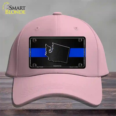 Washington Thin Blue Line Novelty License Plate Hat Cotton / Pink