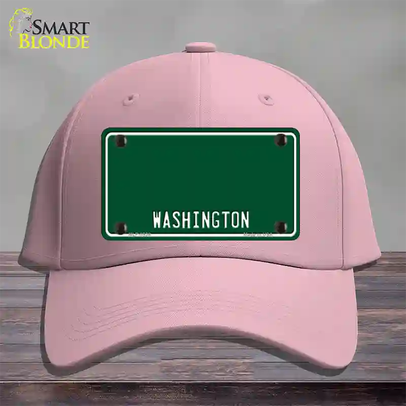 Washington Green Novelty License Plate Hat Cotton / Pink